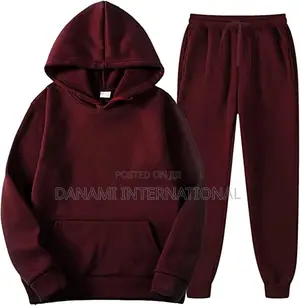 Women's Hoodie Set Track Suit Up and Down- Wine