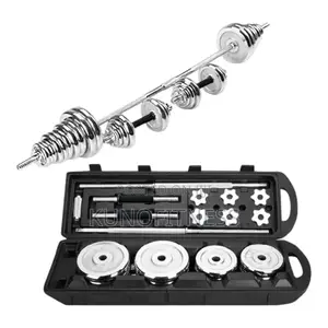 Versatile 50kg Iron Dumbbell Barbell Combo