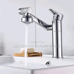 Chrome Swerving Basin Tap