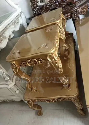 Set of Royal Center Table and 2 Side Stools