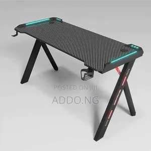Home and Office Work Gaming Desk With Led Lights