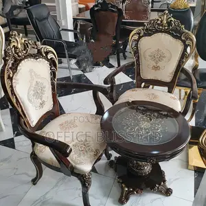 Luxury (Me + U) Visitor's Chair and Table - Brown