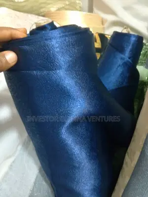 Plain Blue Curtains