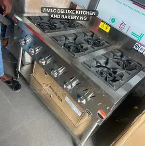 Stainless Quality Kitchen Gas Cooker (6 Burners) Blue Flame