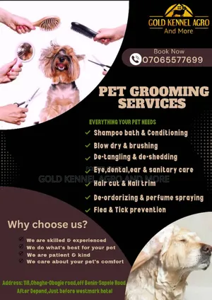 Pet Grooming Service Available