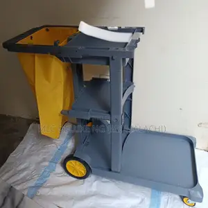 Cart For Cleaning Service / Solid Utility Janitor Trolley