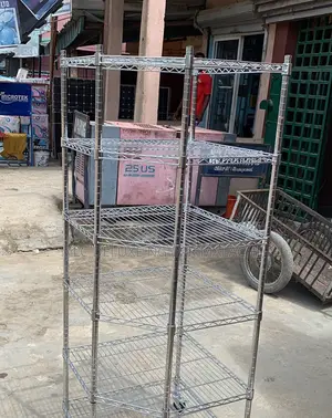 Pentagonal Shape Corner Type Chrome Rack / 6layers Wire Rack
