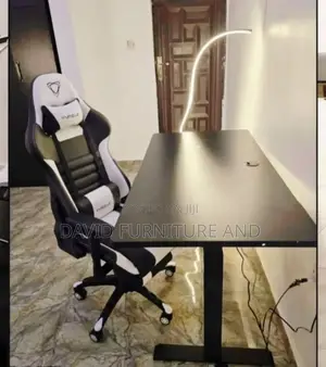 Electric/Adjustable Height Table With Chair