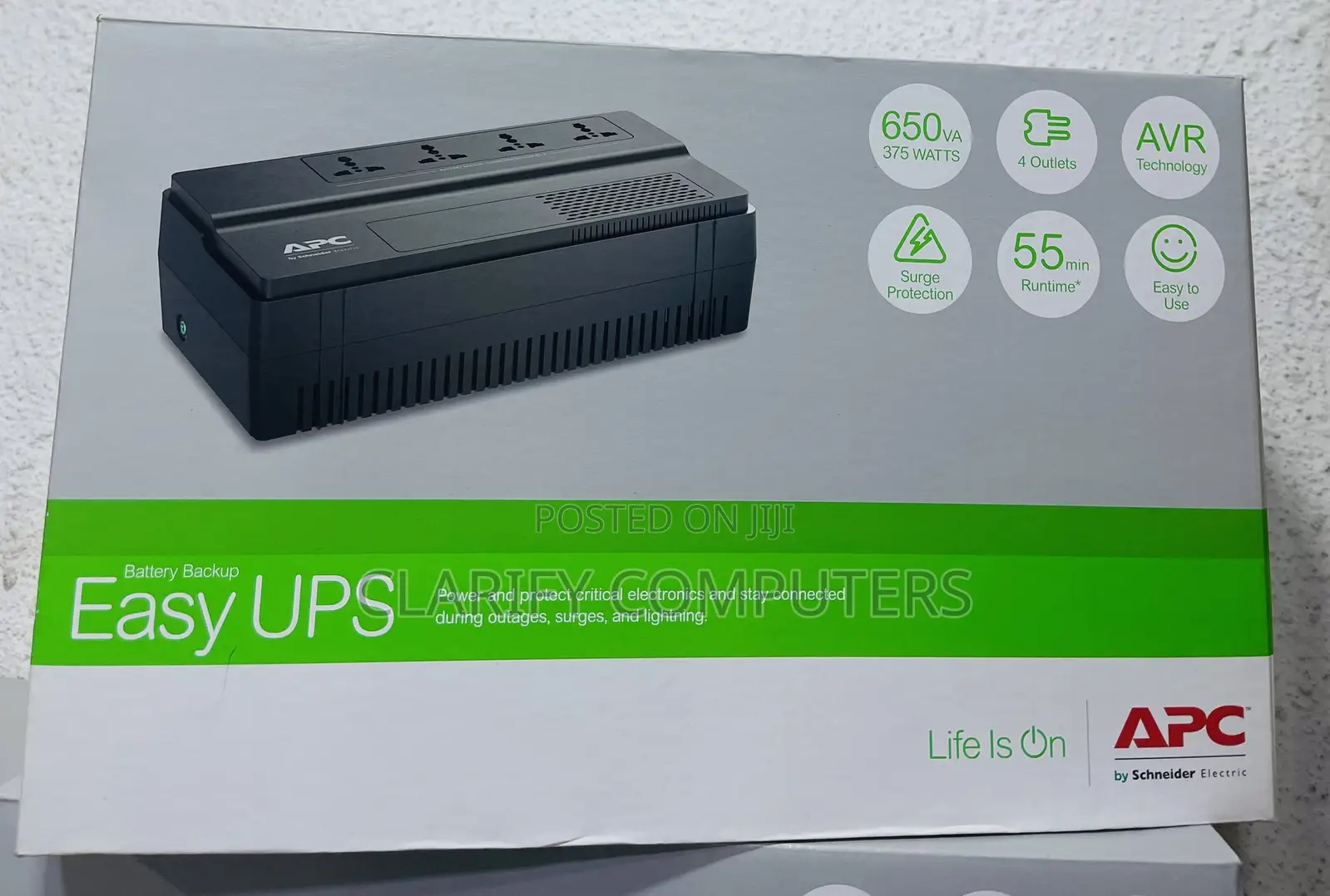 Apc Easy Ups 650va, 375watts