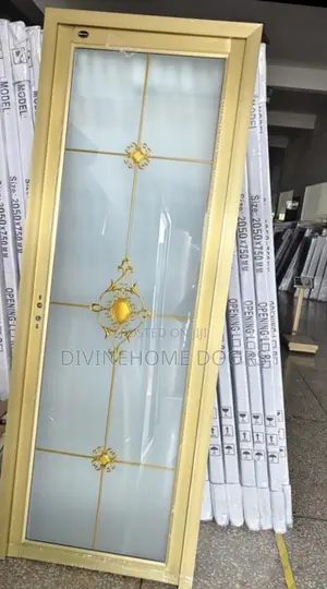 Golden Glass Toilet German Door
