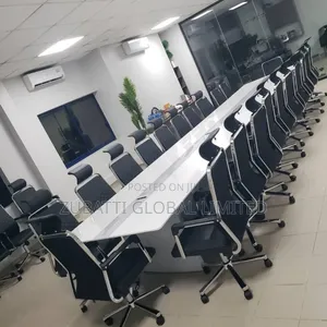 6 Meters White Conference Table