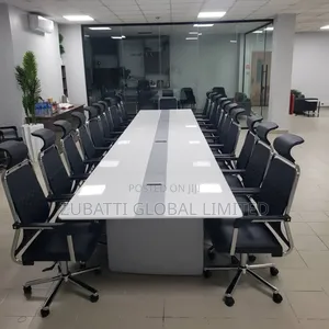 6 Meters White Conference Table