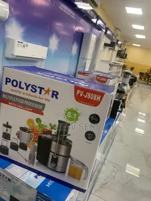 Polystar Food Processor With Safety Lock Overheat Protection