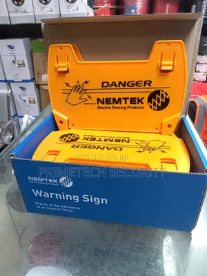 Nemtek Electric Fence Danger Warning Sign