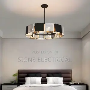 Led Chandelier Black Metal Pendant Chandelier Lamp Fixtures