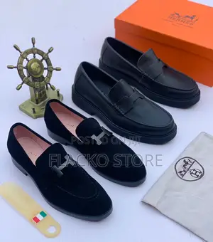 Original Hermes Loafers Shoes
