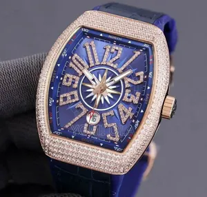 Franck Muller Geneve Blue Dial Ice Watch