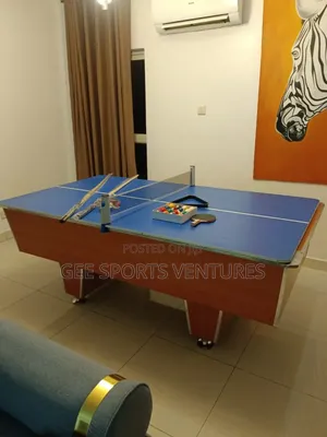 7ft Nigerian Made Snooker With Table Tennis Board