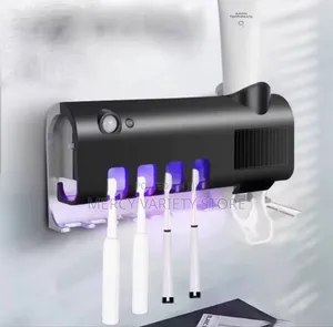 Smart UV Toothbrush Sanitizer And Toothpaste Dispenser