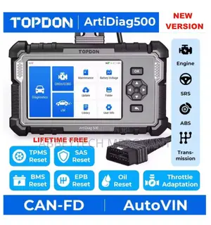 Obdii Cars Scanner Lifetime Free Update Topdon Artidiag500