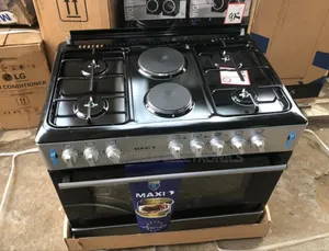 New Maxi 4gas 2electric Automatic Gas Oven Blue Flame 90cm