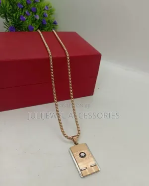 Men Non Tarnish Necklace Chain With Pendant