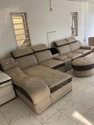 Imported L Shape Sofas With Audio Tape.
