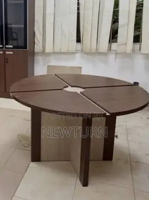A Brand New Round Conference Table.
