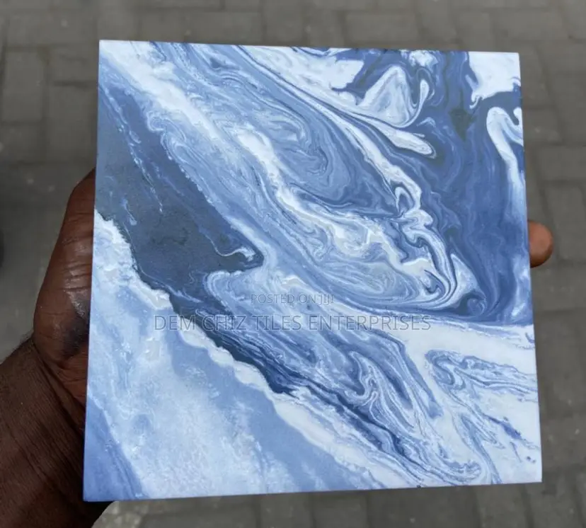 Blue and White Marble Tiles