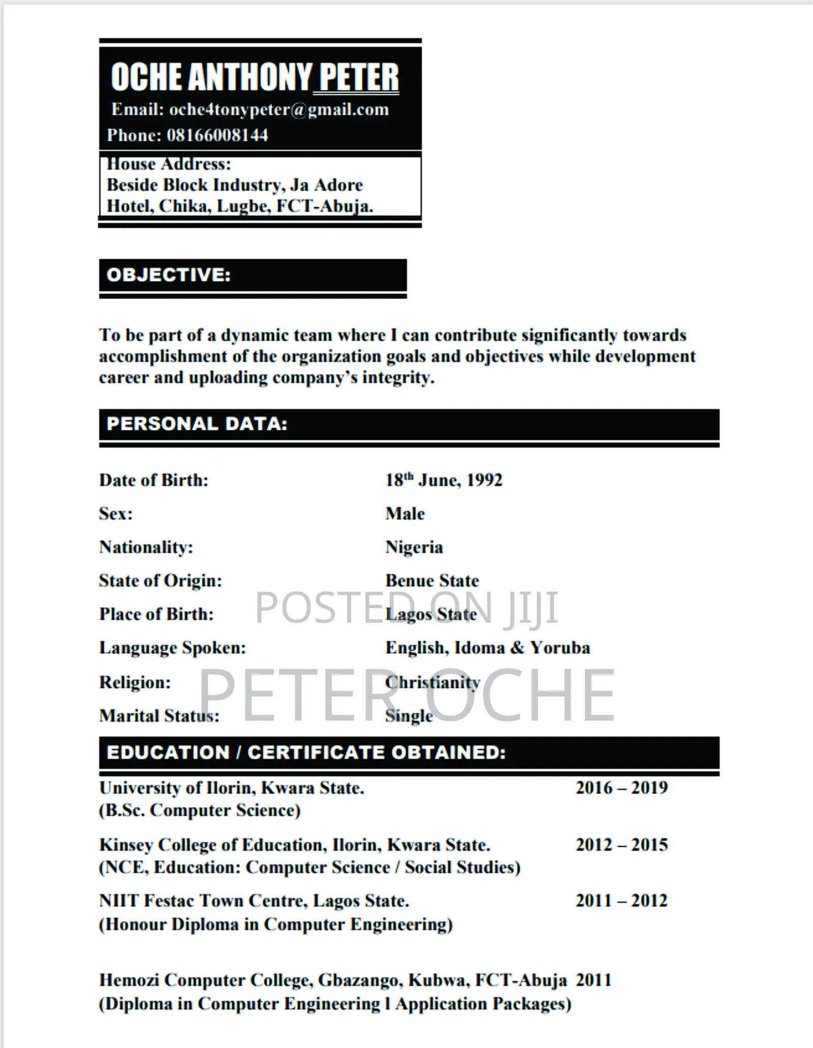 Computer Operator