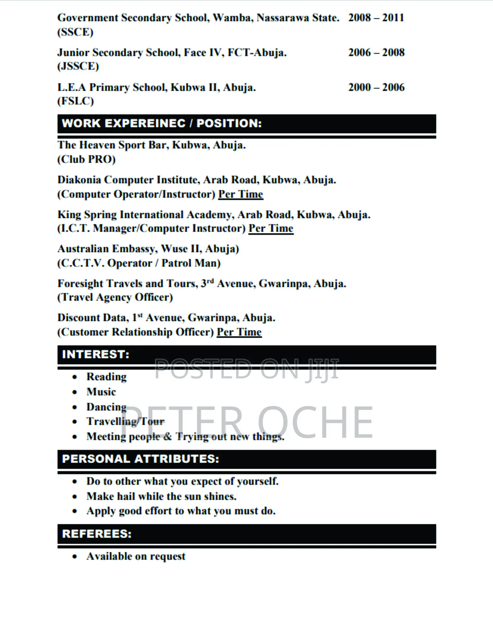 Computer Operator