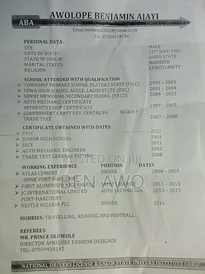 Awolope Benjamin Ajayi