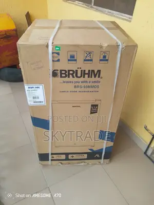The Unique 90L Silver Refrigerator -BRS-93mmds (Bruhm)