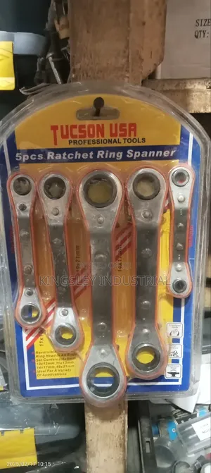 5pcs Ratchet Ring Spanner 6 /14 17,19 21
