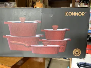 Donnor 10 Pieces Casserole Set, Shielded Glass Lid.