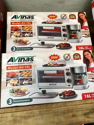 Avinas 3 in 1 Breakfast Maker (16L Oven, Grill Coffee)
