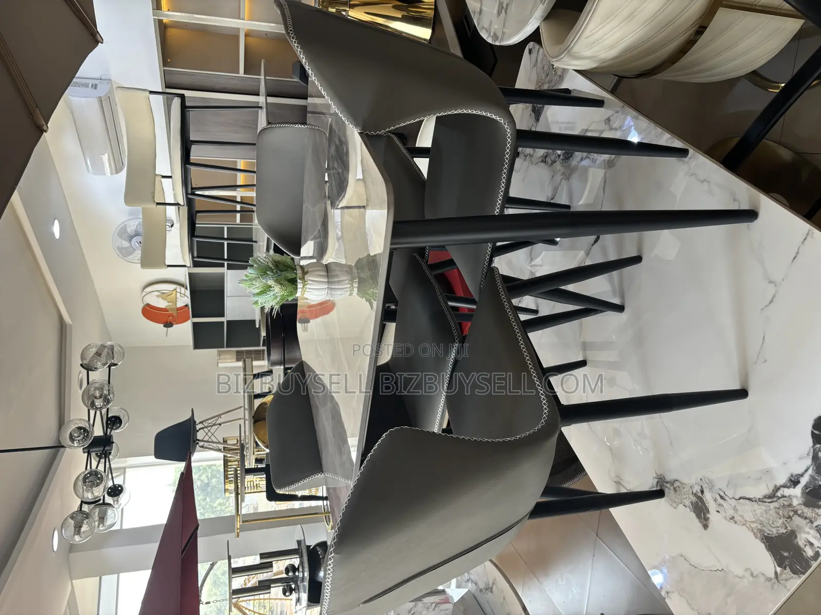 Four Seaters Marble Dining Set