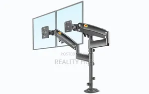 NB H180 12"-32" Double Monitor Desk Holder Arm Gas Spring