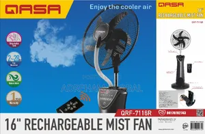 Qasa 16" Rechargeable Mist Fan With Remote Control