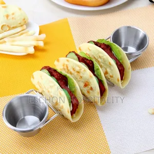 Taco Pancake Stand With Sauce Cups/ Dinosaur Taco Holder