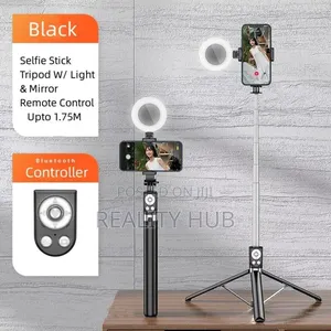 Selfie Stick Light, Mirror Bluetooth Remote For Smart Phone