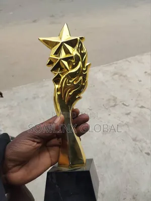 Gold Trophy Plaque St