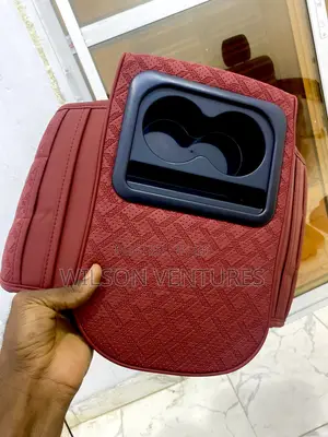 Cup Holder Pocket Universal Fit Arm Rest Cover Red Color