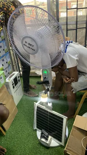 16inches Solar Fan With 3bulbs And Solar Panel