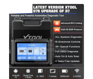 XTOOL D7s Cars Scanner ECU Coding 36+ Resets Key Programming