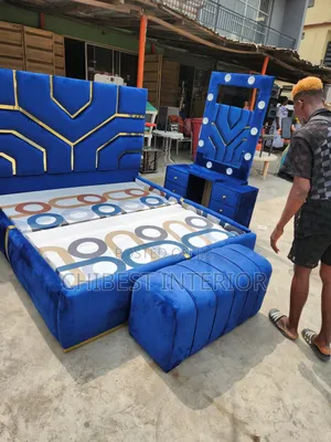 Upholstery Padded 6by6 Unique Bed Stand