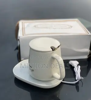 Stylish Ceramic Coffee Mug With Heating Pad