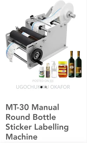 MT 30 Manual Round Bottle Sticker Labeling Machine