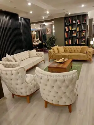 High Quality Set of Sofa Chairs Made With Turkey Standard Matt Fabric