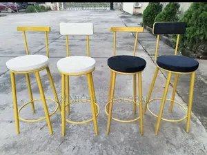 White and Black Bar Stool
